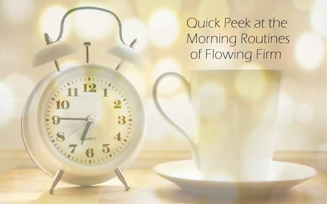 Quick Peek at the Morning Routines of Flowing Firm